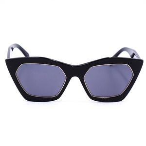 EMILIO PUCCI EP0094 Bold Black Cat Eye Sunglasses